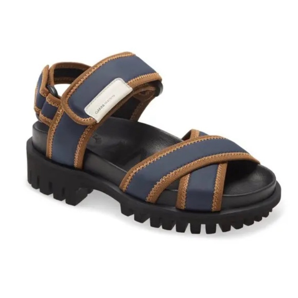 Ganni WO quarter strap sandal